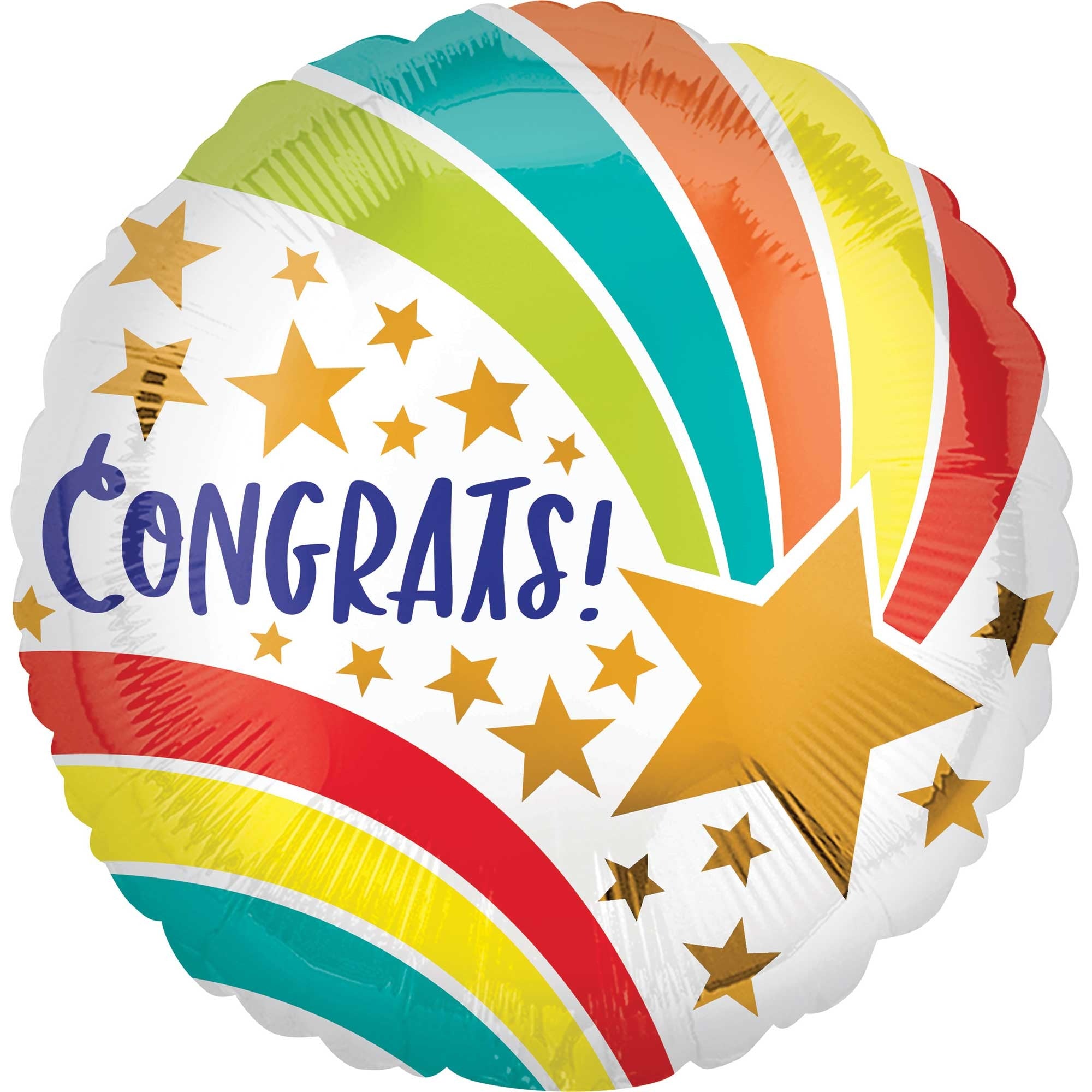 45cm Standard HX Congratulations Shooting Star Balloon - Perfect for Birthday Parties, Graduation Celebrations & Baby Showers
