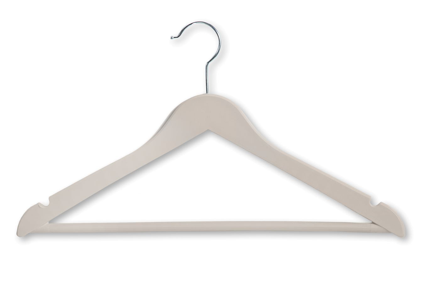Durable Plastic Hangers Set of 3 - Beige Closet Organizers for Shirts, Pants & Jackets - Space Saving Wardrobe Essentials