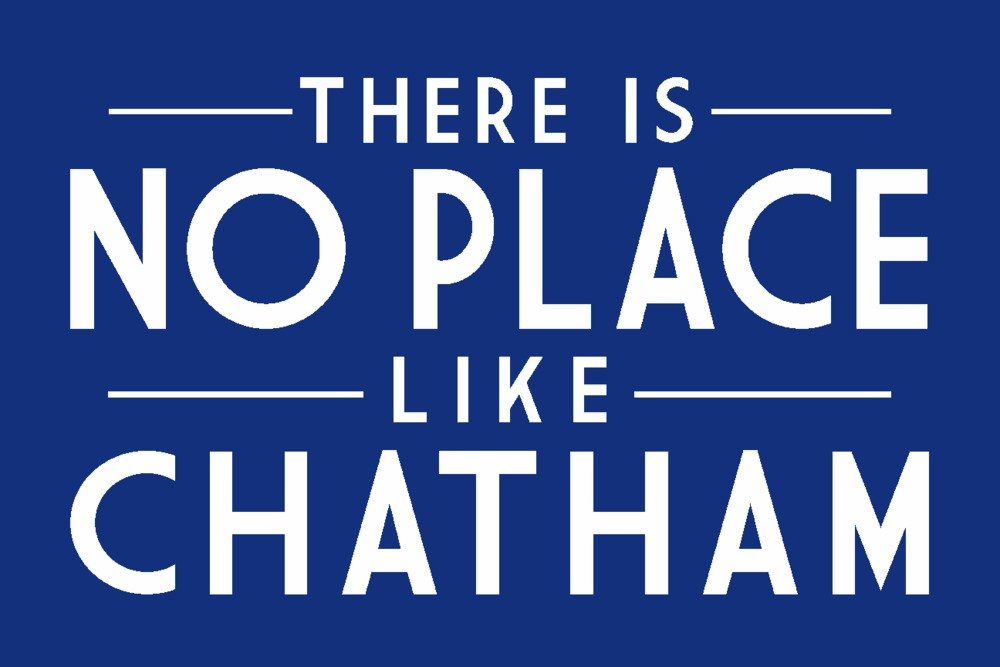 Chatham Massachusetts Travel Poster - No Place Like Chatham 36x54 Giclee Gallery Print - Coastal Wall Decor for Living Room, Beach House & Office - Cape Cod Inspired Artwork