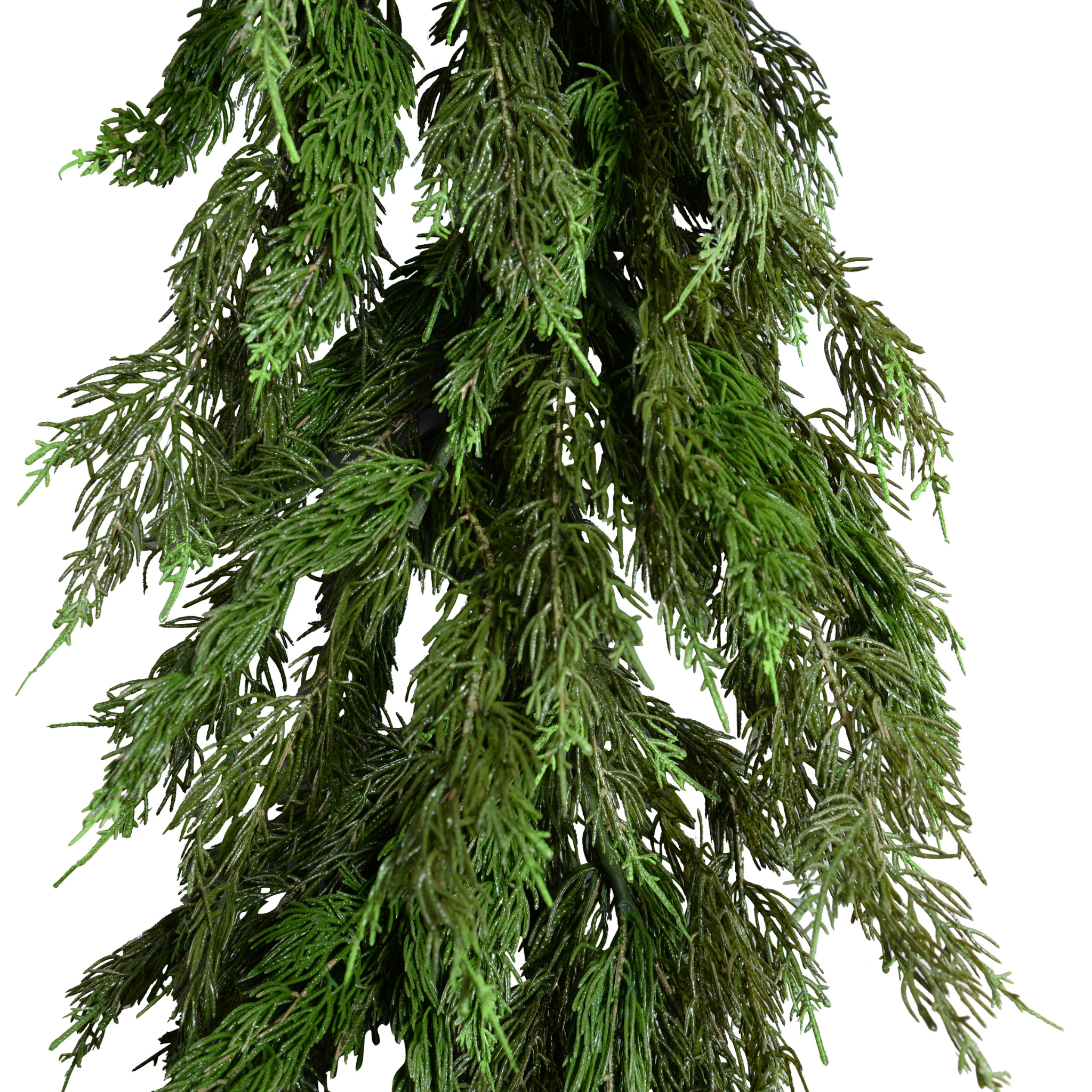6' Artificial Red Cedar Garland - Classic Holiday Decor for Christmas Tree, Mantel, and Wreath Decorations