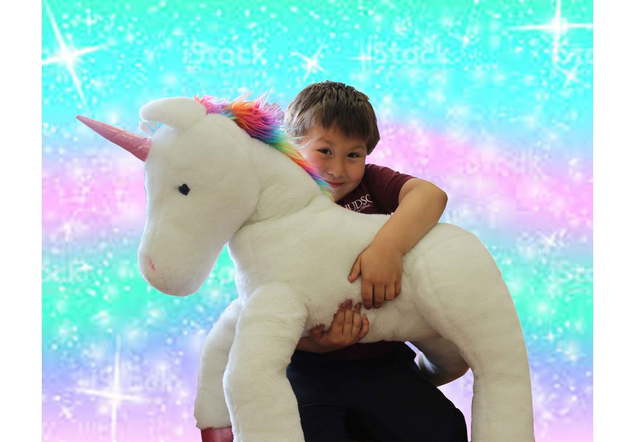 Plushland 50-Inch Giant Unicorn Stuffed Animal - Soft Magical Plush Toy for Girls & Kids | Perfect Birthday Gift, Room Decor & Cuddly Companion