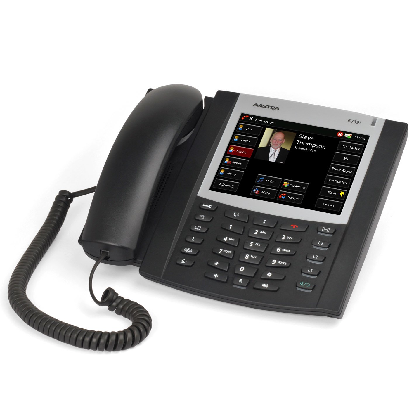 AASTRA A673901311001 6739 SIP Phone - Business VoIP Desk Phone with HD Voice, Call Forwarding & 3-Way Conferencing - Ideal for Office, Call Center & Remote Work
