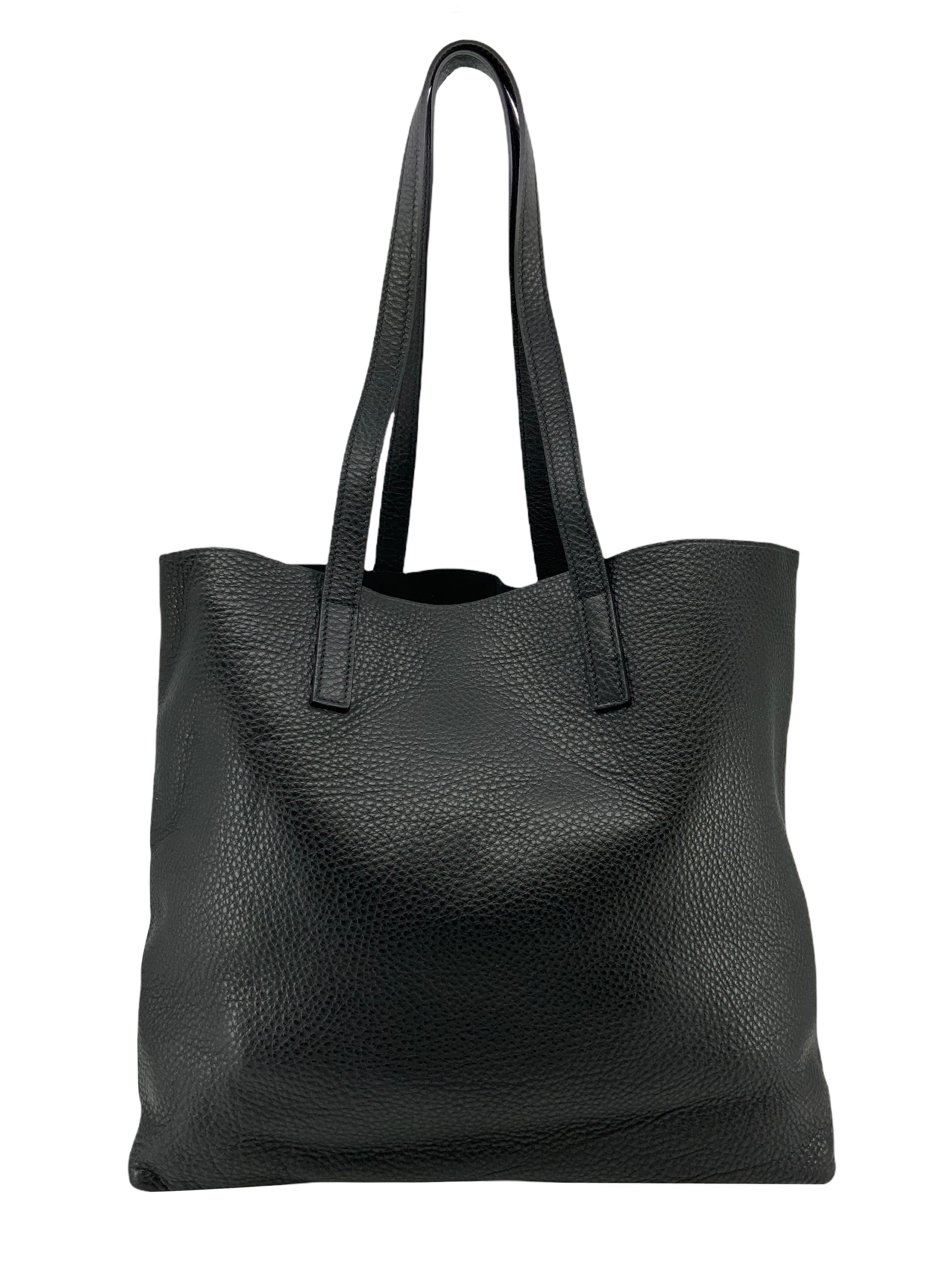 Prada Vitello Daino Large Open Tote Bag - Genuine Leather Luxury Handbag for Women, Perfect for Work, Travel & Everyday Use