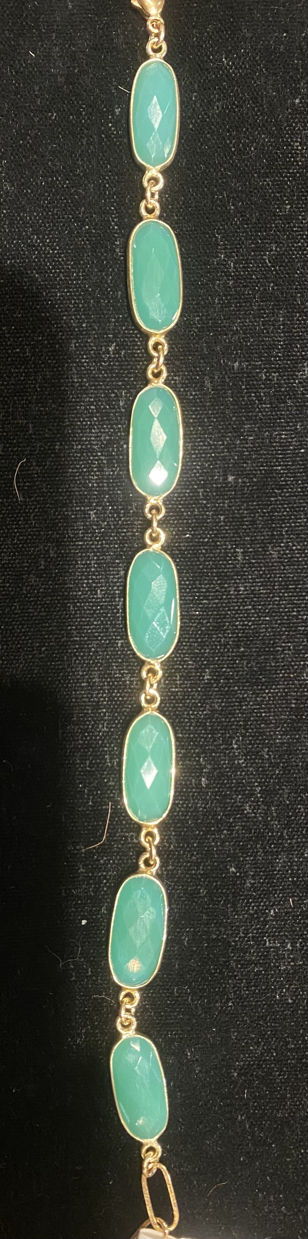 Variscite Hexagonal Healing Stone Bracelet for Women - Natural Green Gemstone Jewelry for Stress Relief & Positive Energy - Perfect for Meditation, Yoga & Spiritual Healing
