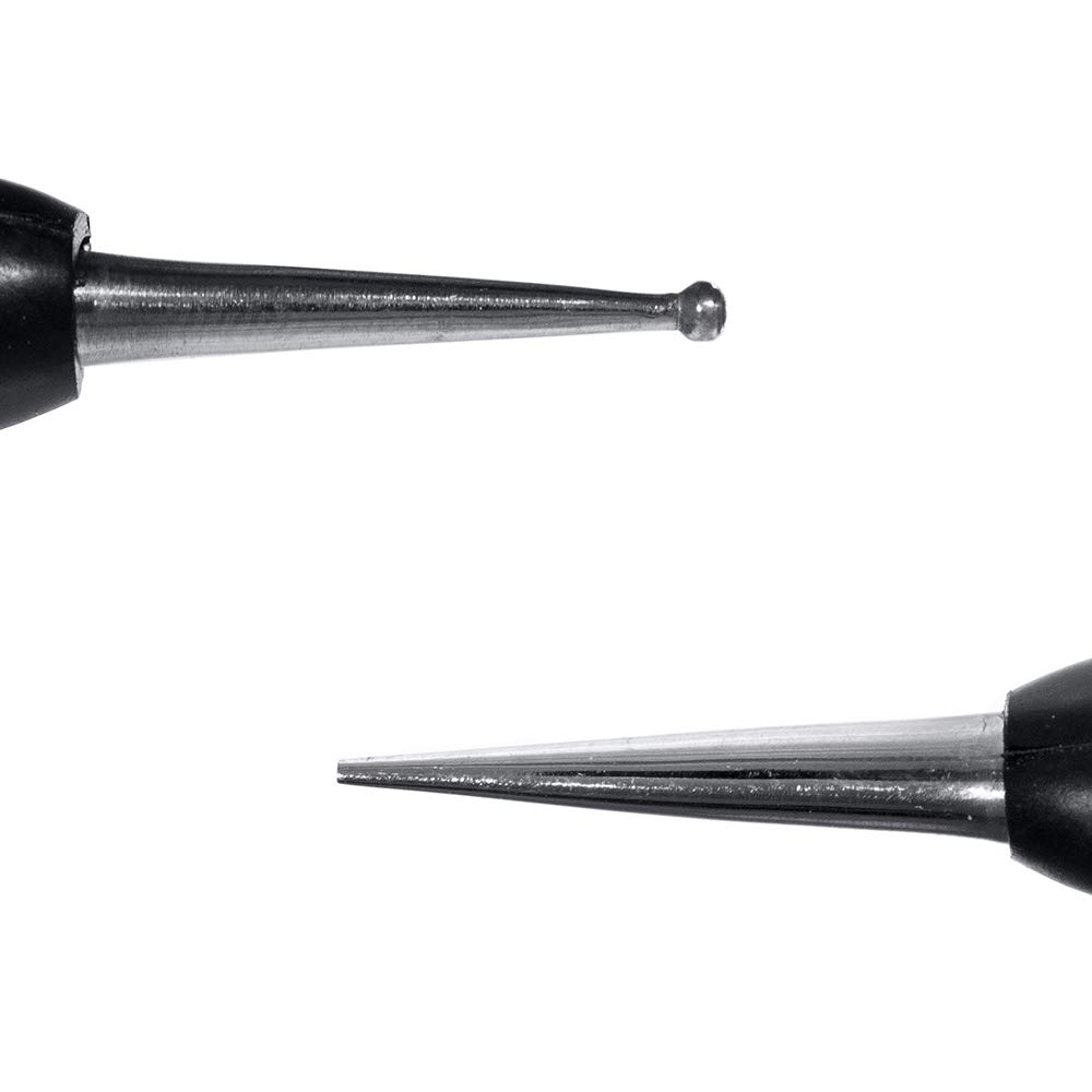 Double Sided Beveling & Embossing Tools with Comfort Grip for Modeling Crafts