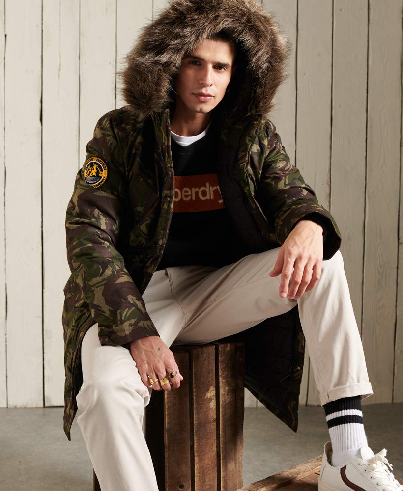Superdry Men's Padded Jacket - Lightweight Winter Coat with Warm Insulation for Outdoor Activities | Hiking, Camping & Casual Wear