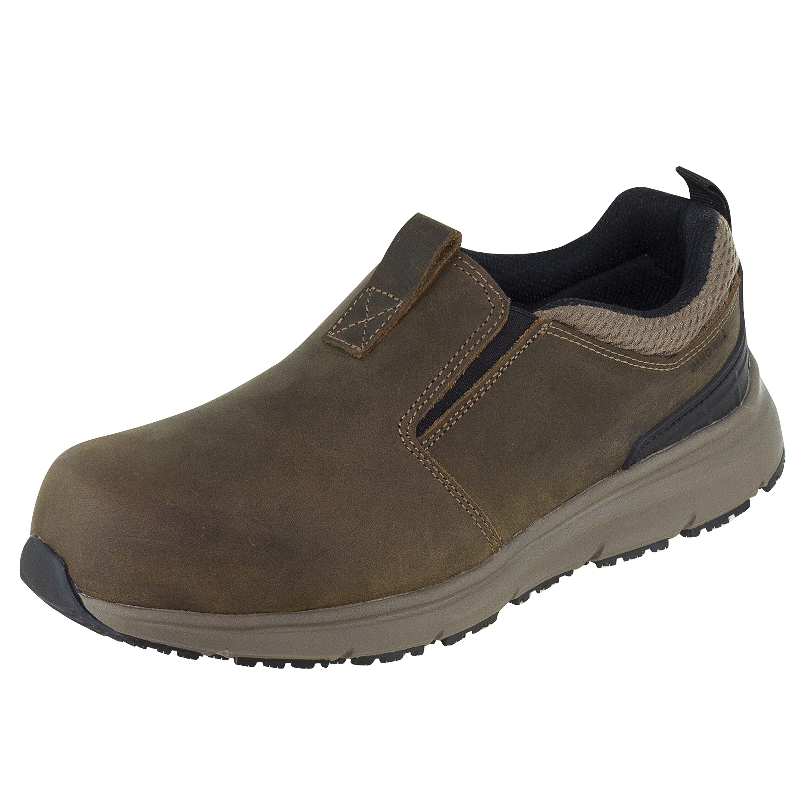 Northside Men's Thomason Slip-On Work Shoes - Memory Foam Comfort, Carbon Safety Toe, Slip & Oil Resistant, Anti-Static - Ideal for Construction, Warehouse & Industrial Work
