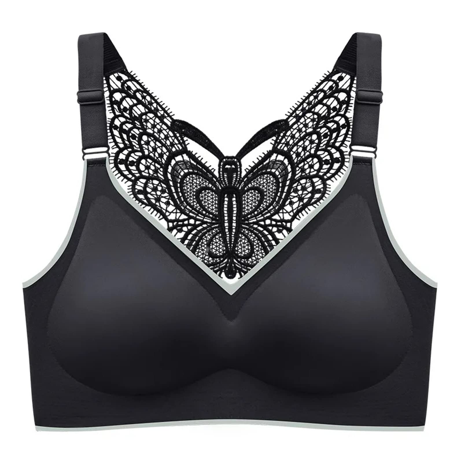 Remorui Women's Seamless Push Up Sports Bra - Lightweight Comfort, No Show Back Straps for Yoga, Gym & Everyday Wear