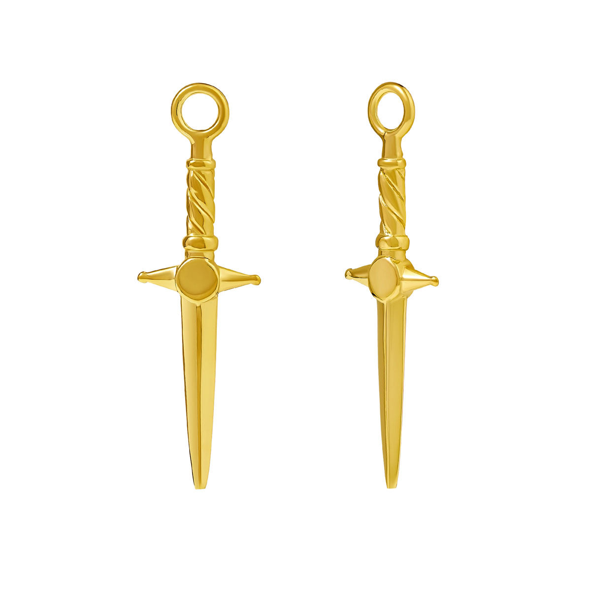 Cosmic Dagger Earrings - 14K Gold Plated Punk Gothic Jewelry for Women | Perfect for Halloween, Costume Parties & Edgy Fashion