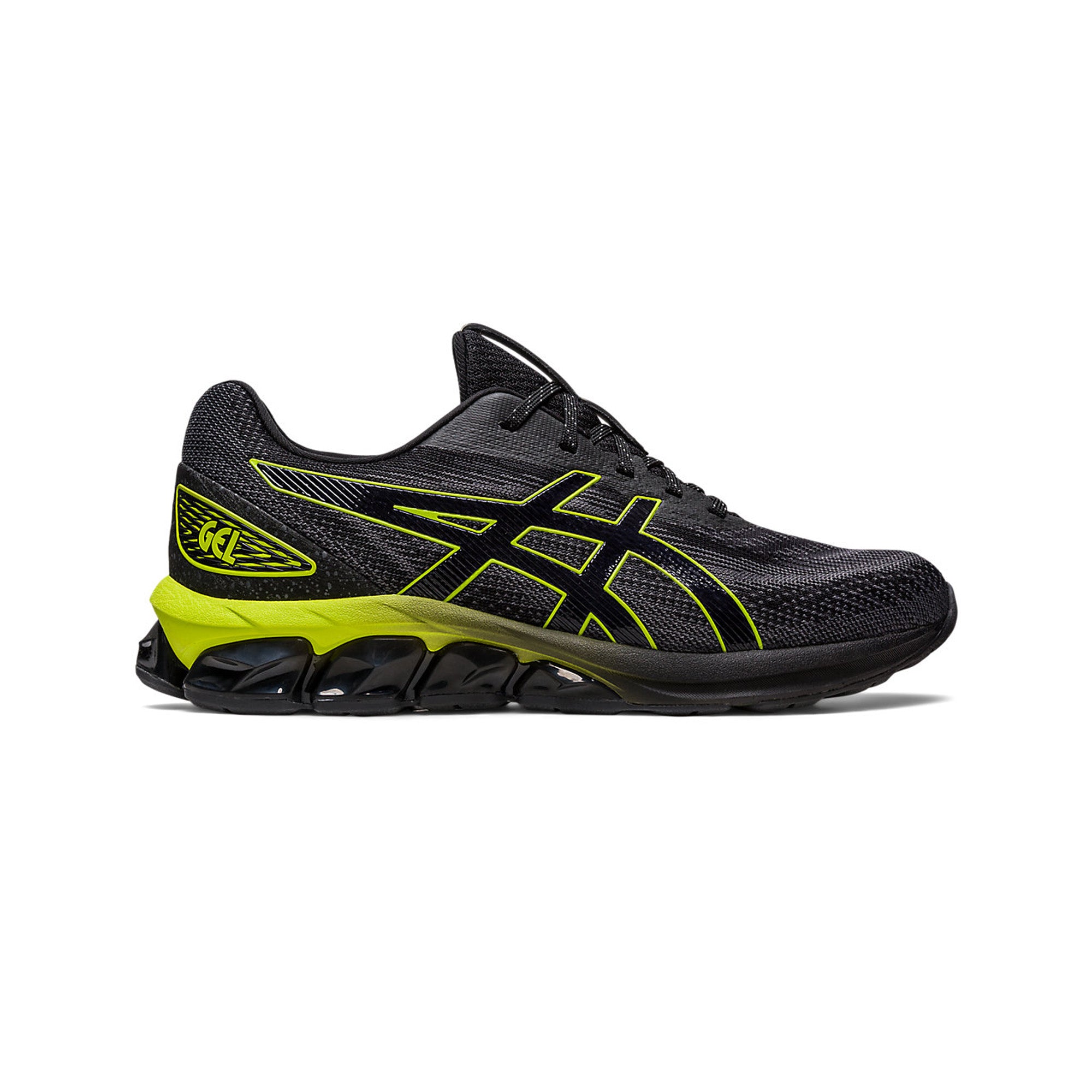 ASICS GEL-QUANTUM 180 VII Running Shoes for Men - Black/Neon Lime - Lightweight Cushioned Athletic Shoes for Jogging, Gym Workouts & Daily Wear