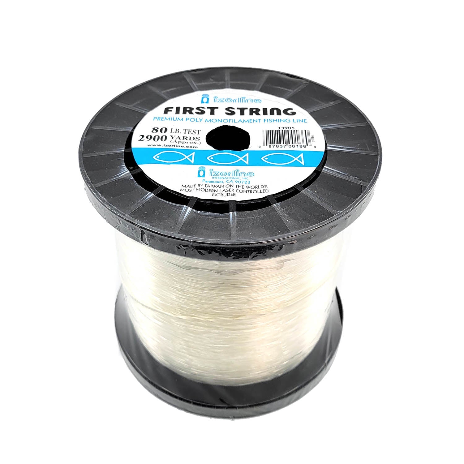Izorline First String Heavy Monofilament Fishing Line - 1000M Spool (1.1mm Diameter) for Saltwater & Freshwater Fishing, Trolling, and Deep Sea Angling