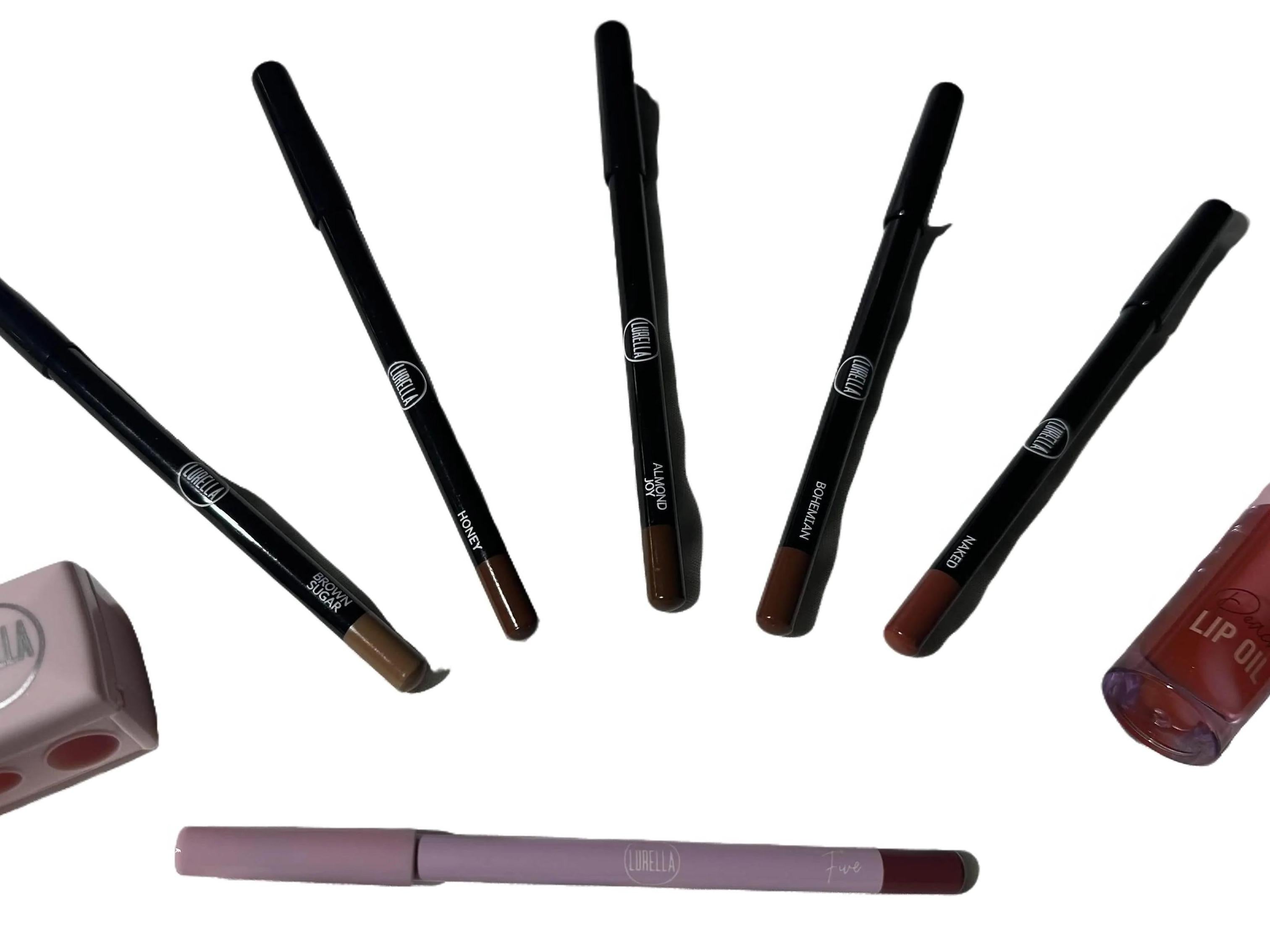 Lurella Cosmetics Lip Liner Set - 3-Piece Bundle (35$ Value) for Everyday Wear & Special Occasions | Waterproof & Long-Lasting Lip Liner Pencils