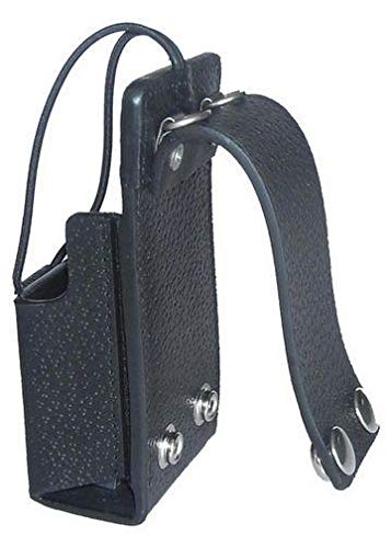 Motorola MTX8250 LS Two Way Radio Leather Carry Case with Fixed Belt Loop - Durable Protective Holster for Walkie Talkie - Ideal for Construction, Security & Outdoor Adventures