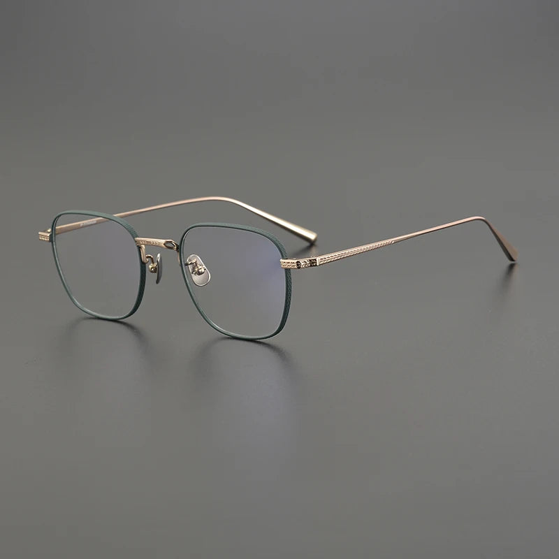 Stylish Black Full Rim Polygon Square Titanium Eyeglasses for Women - Trendy & Lightweight Frame for Work, Reading & Fashion - Model 51015