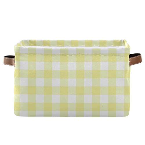 Lemon Yellow Checkboard