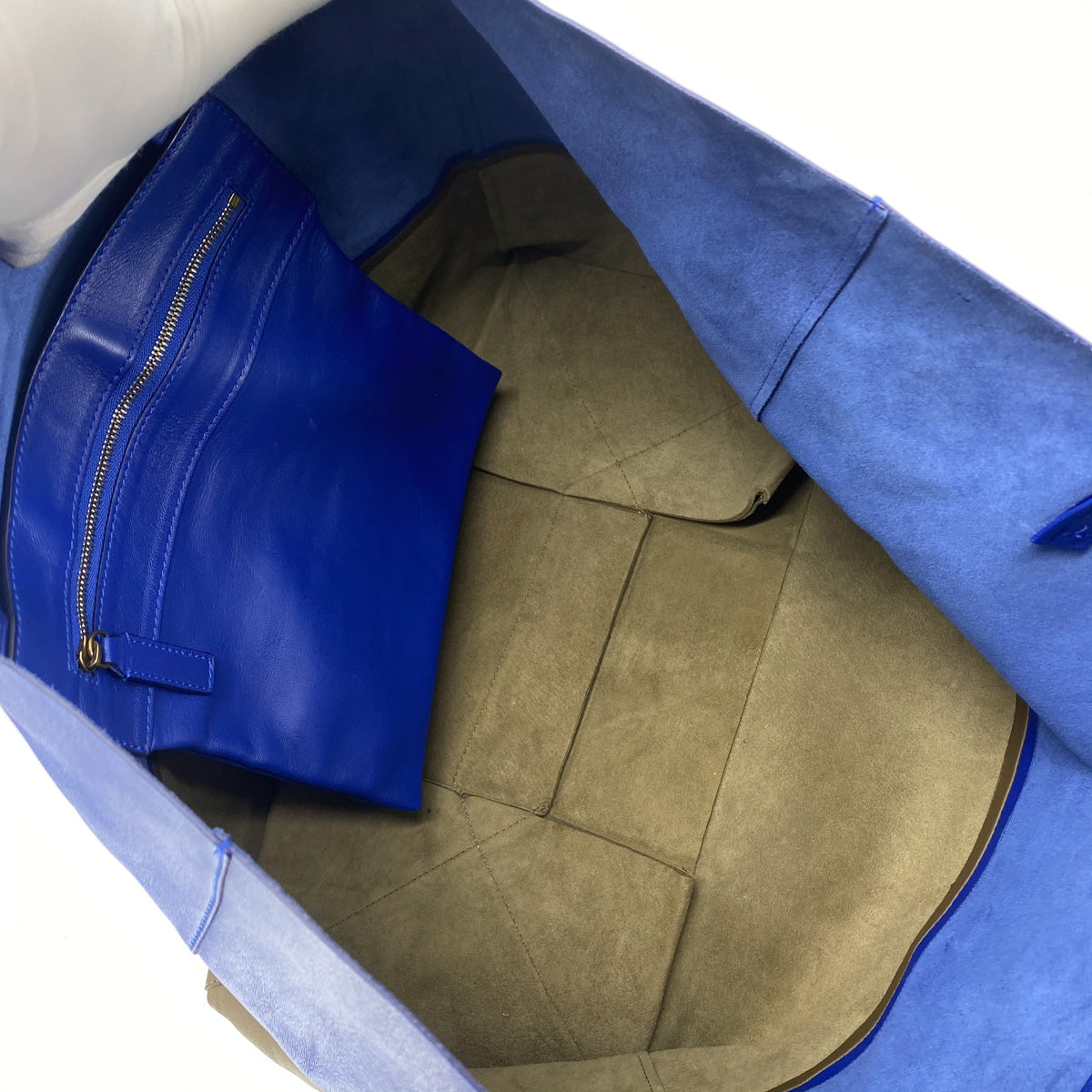 Celine Shoppers Tote Bag Two-Toned Blue and Grey - Stylish Designer Handbag for Women, Work, Travel & Everyday Use