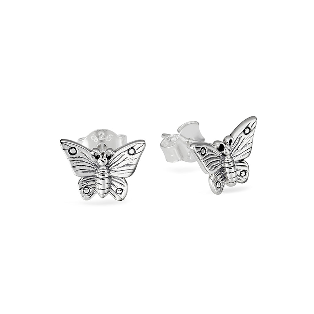 Butterfly Lovers Stud Earrings - Romantic Love Heart Shaped Jewelry for Women | Perfect Gift for Anniversary, Valentine's Day & Couple's Accessories