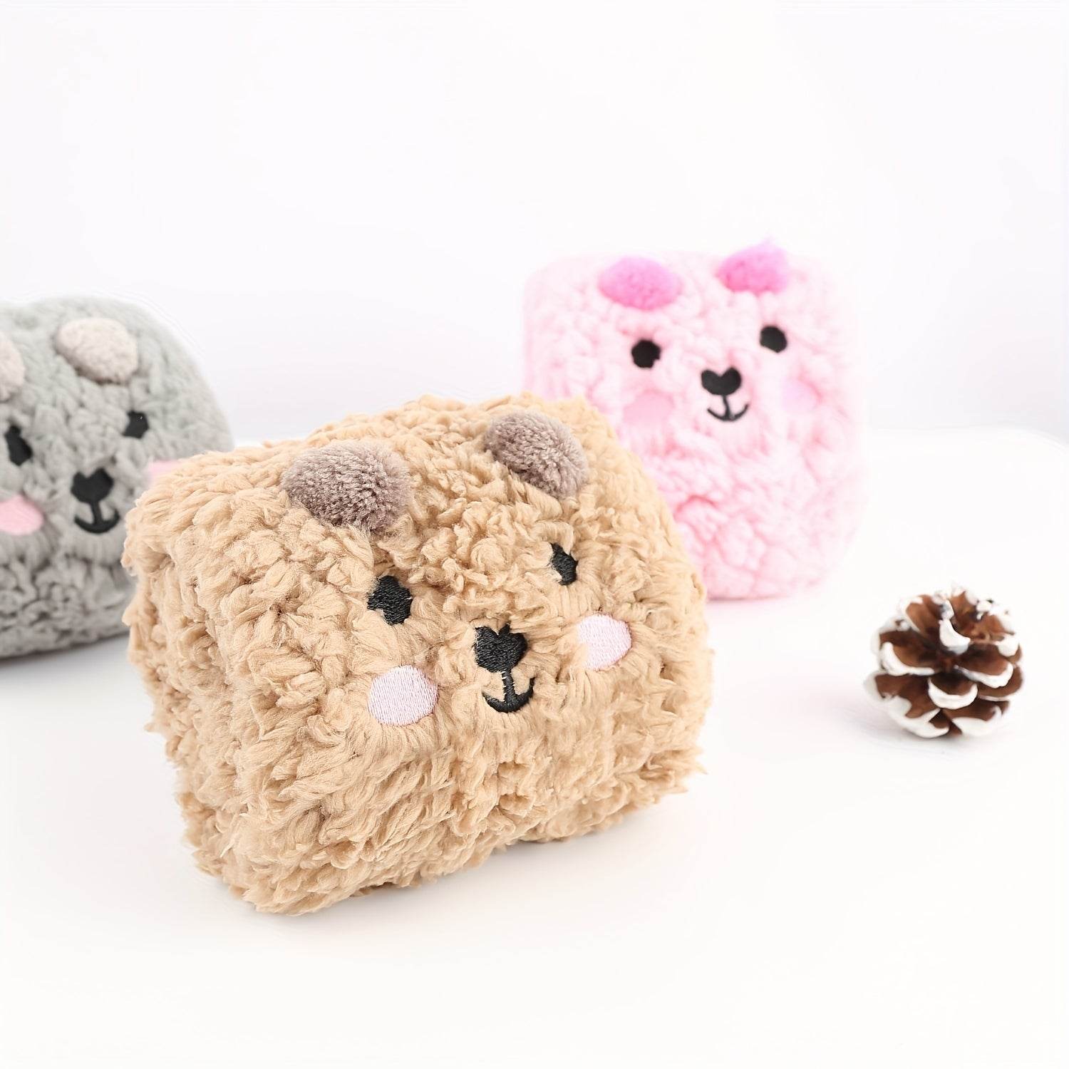 Cozy Fuzzy Bear Socks for Women & Men - Soft Winter Warm Slipper Socks with Non-Slip Grip - Perfect for Christmas Gifts, Home Relaxing & Cold Weather Comfort