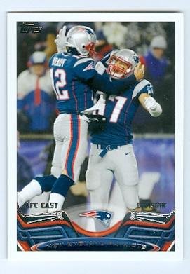 Tom Brady and Rob Gronkowski 2013 Topps #369 Football Card - New England Patriots Collectible for Sports Memorabilia Fans & NFL Trading Card Enthusiasts - Perfect for Display, Trading, and Investment Collections