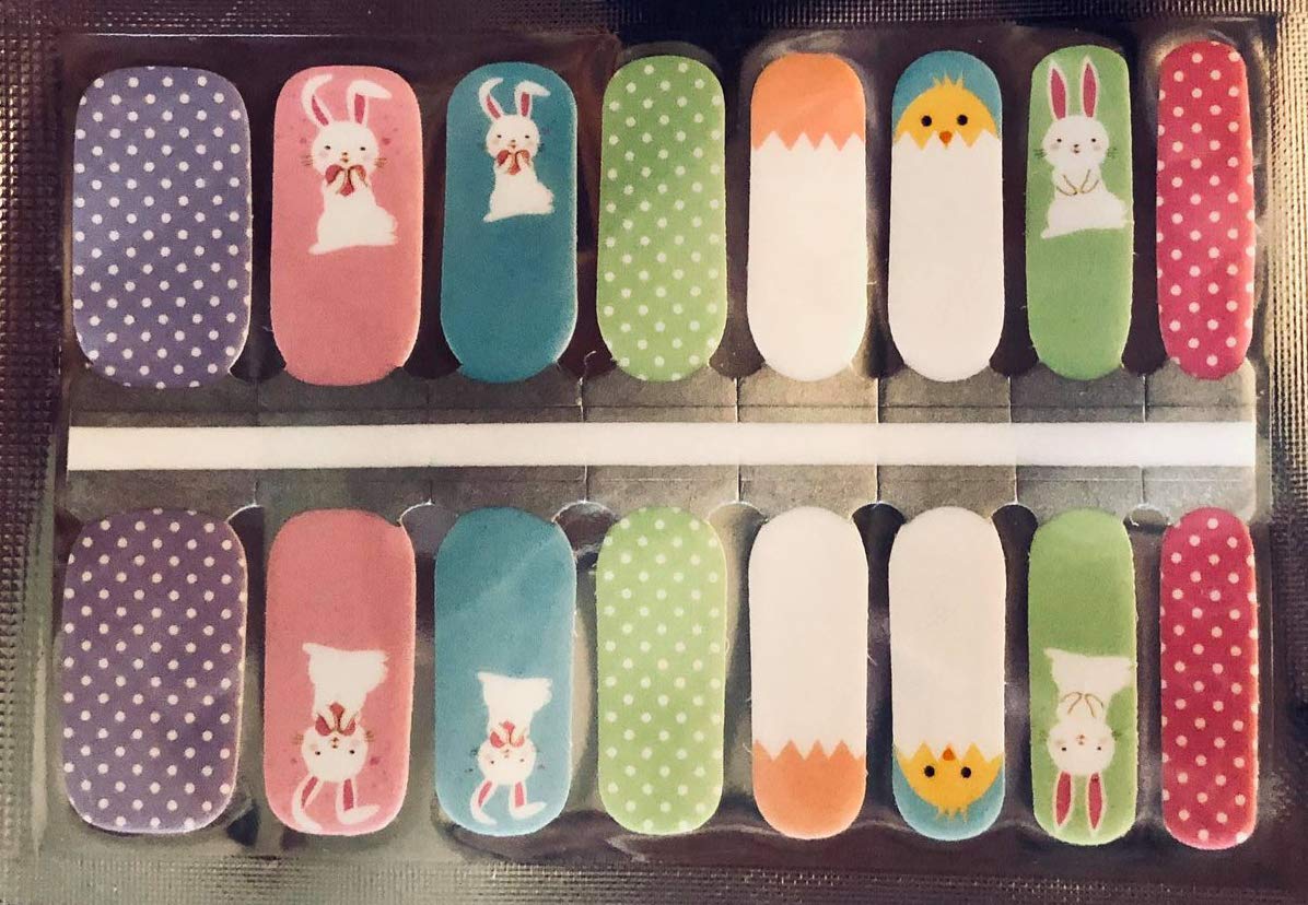 Easter Bunny Chick Nail Polish Wraps - DIY Nail Art Stickers for Spring, Easter, Holiday Nail Designs - Perfect for Parties, Gifts & Festive Nail Decorations