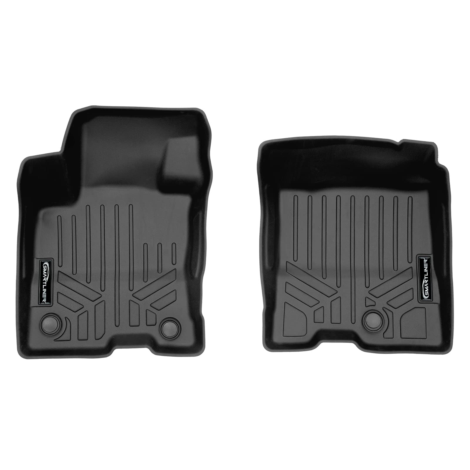 SMARTLINER Custom Fit All-Weather Black Floor Mats for 2022-2024 Ford Maverick Hybrid - 1st Row Durable Car Mats for Protection Against Mud, Snow & Spills | Perfect for Daily Commutes & Road Trips