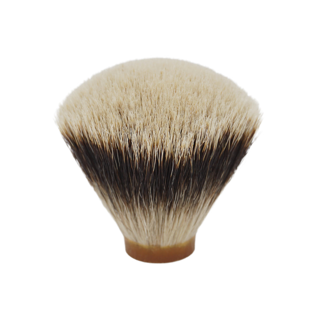 26mm Gelousy SHD Fan 2 Band Badger Hair Shaving Brush Knot (A4) - Premium Shaving Brush for Wet Shaving, Beard Grooming & Luxury Men's Grooming Kit
