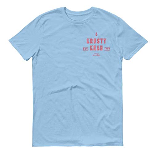 SpongeBob SquarePants Krusty Krab Fry Cook Graphic T-Shirt for Adults - Casual Cotton Tee for Fans, Cosplay & Everyday Wear