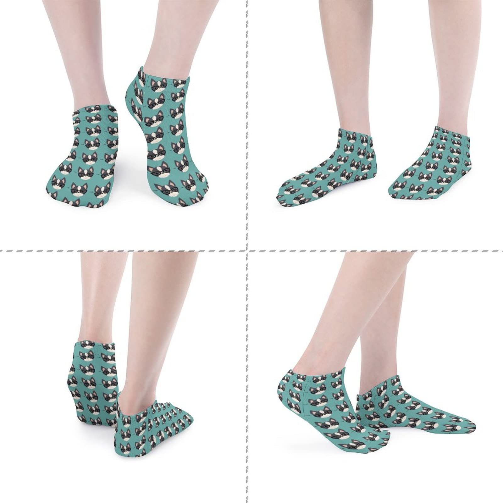 Funny Low Cut Ankle Socks for Women - Crazy Lady Boat Socks - Perfect for Casual Wear, Gifts & Everyday Fashion