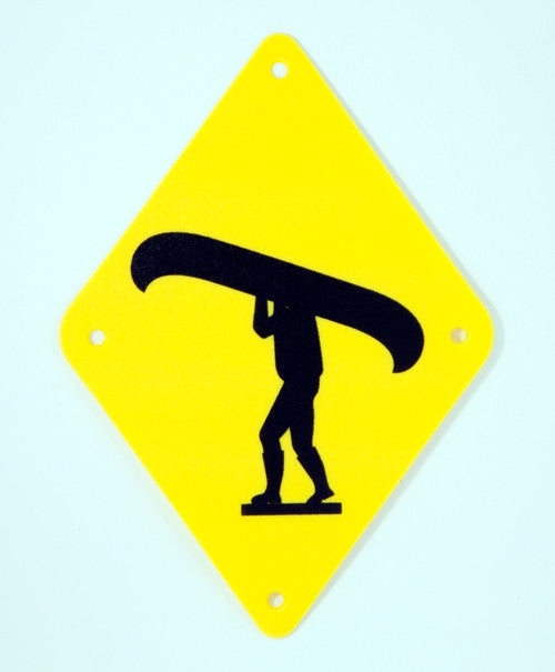 Chrismar Portage Sign - Durable Aluminum Canoe & Kayak Portage Trail Marker for Outdoor Adventures