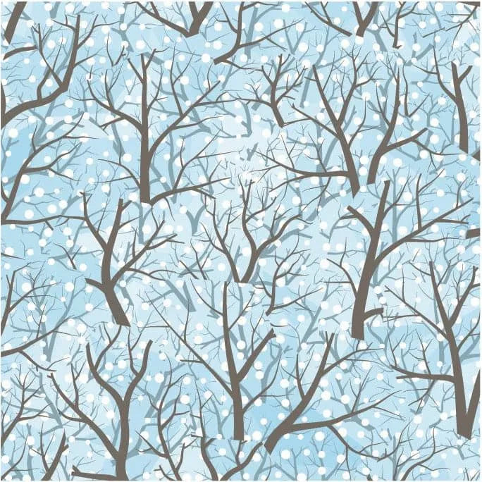 Frosty Forest Oeko-Tex Certified French Terry Fabric - Soft & Eco-Friendly Material for Baby Clothes, Loungewear & DIY Crafts