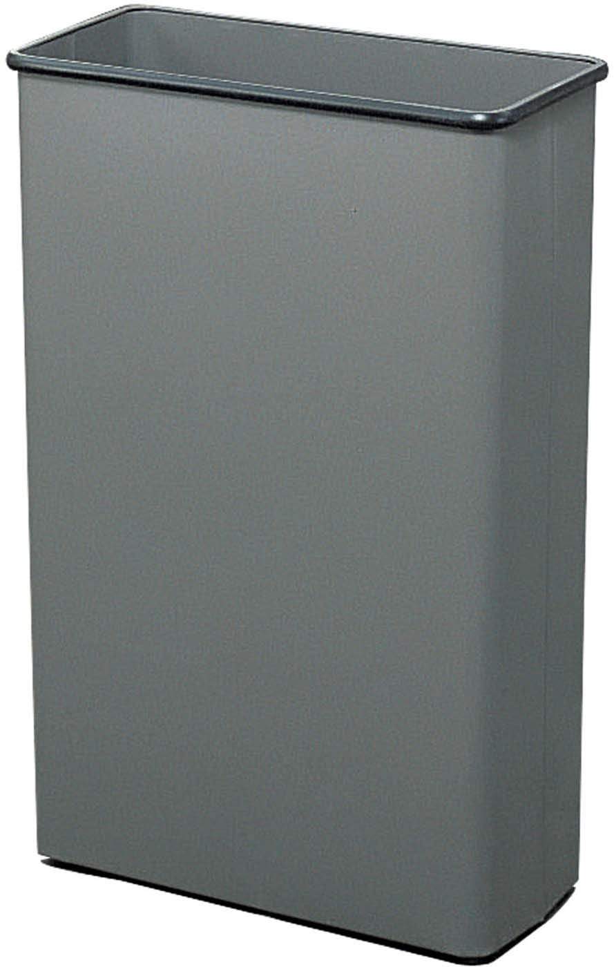 88 Quart Rectangular Trash Can Set of 3 - Large Capacity Kitchen & Office Waste Bin with Lid, Durable Plastic Garbage Container - Ideal for Home, Office, Garage & Outdoor Use (Charcoal)