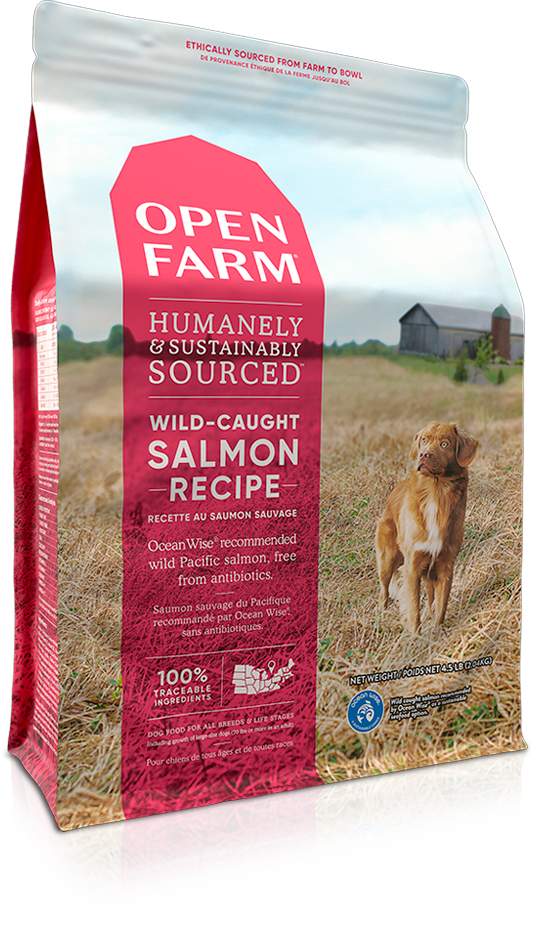 Open Farm Grain Free Dry Dog Food with Wild Salmon - High Protein, Natural Ingredients for Healthy Skin & Coat - Perfect for Active & Sensitive Dogs