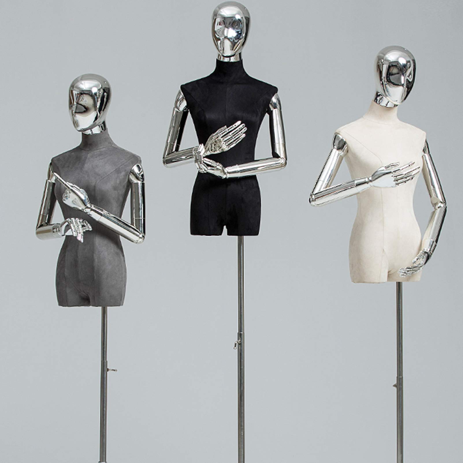 Stretchy Mannequin Cover for Female Torso - Soft Cotton Upper Body Dummy Cover for Retail Displays, Fashion Boutiques & Photography