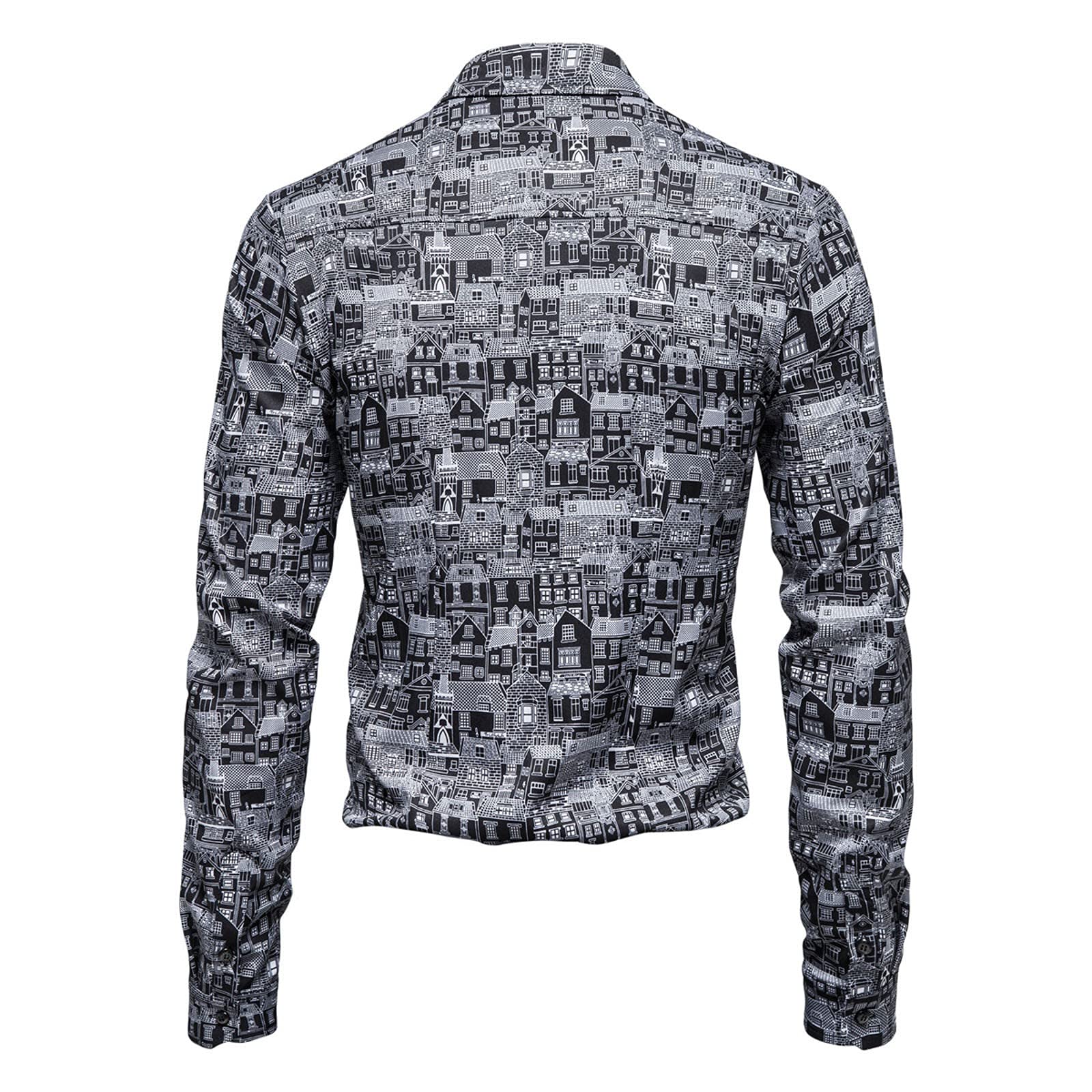 Men's Casual Sun Shirts - Long Sleeve Printed Cotton Shirt for Fall/Winter | Outdoor & Travel Wear