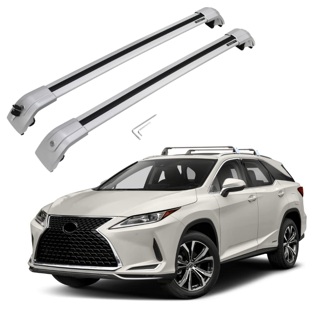 **Universal Roof Rack Cross Bars for Lexus RX 2016-2022 – Heavy Duty Cargo Carrier for Kayak, Canoe, Bike, Snowboard & Ski – Perfect for Road Trips & Outdoor Adventures**
