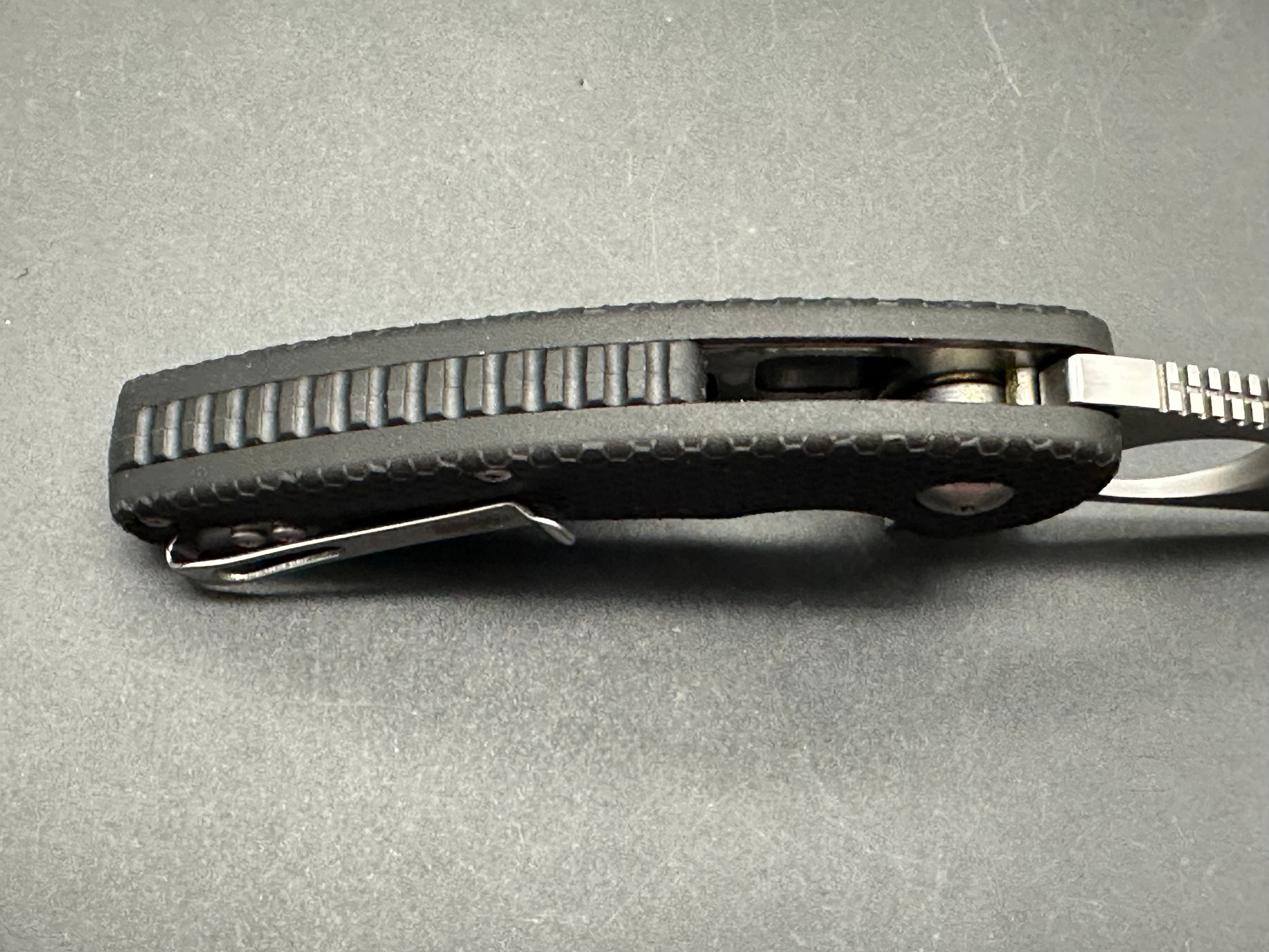Brous Blades Silent Soldier Flipper Knife - Black Polymer Handle, 2.5