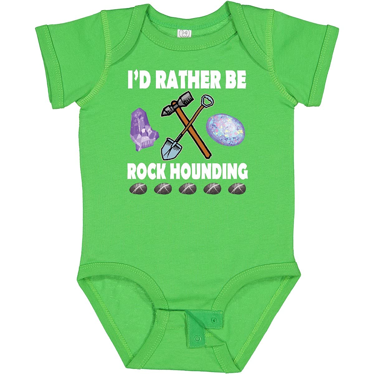 Inktastic Rock Hounding Rock Collector Baby Bodysuit - Cute Geology Outfit for Infant Rock Hunters & Outdoor Adventures