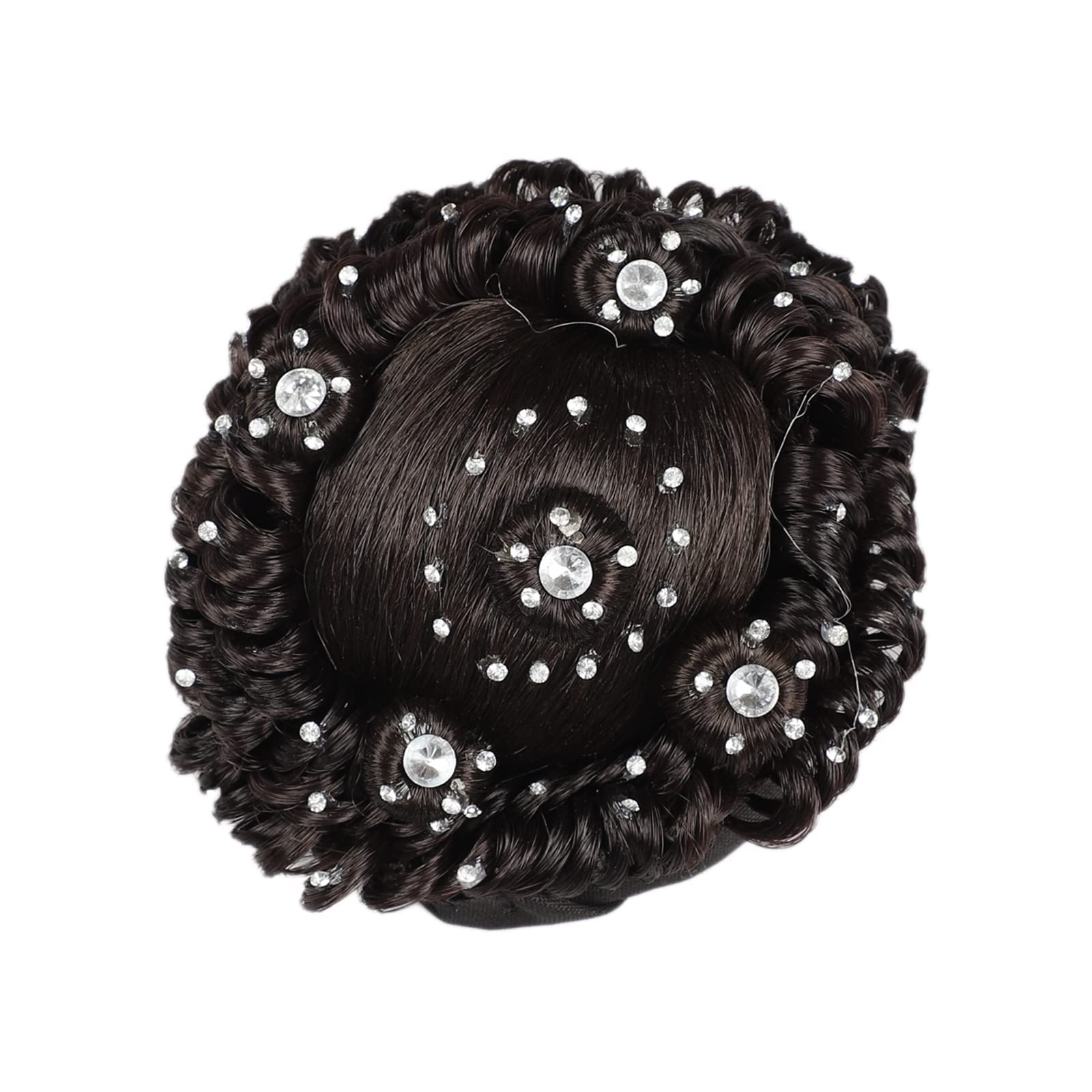 Neaama Hair & Beyond Stone Juda Hair Bun for Women & Girls - Brown Hair Styling Accessory (Pack of 1) - Perfect for Weddings, Parties & Everyday Elegant Hairstyles