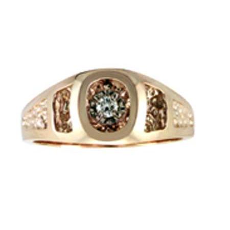 10KT Gold Men's Diamond Ring - Elegant Wedding Band & Anniversary Gift for Him - Perfect for Engagements, Proposals & Special Occasions