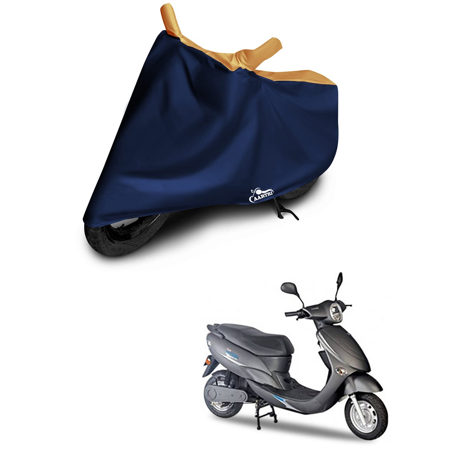 Avon E Star 2022 Body Cover (BS-2,3,4,6) - UV Protection & Dustproof Car Seat Cover (Striped Orange) - Perfect for Outdoor Parking & Sun Protection