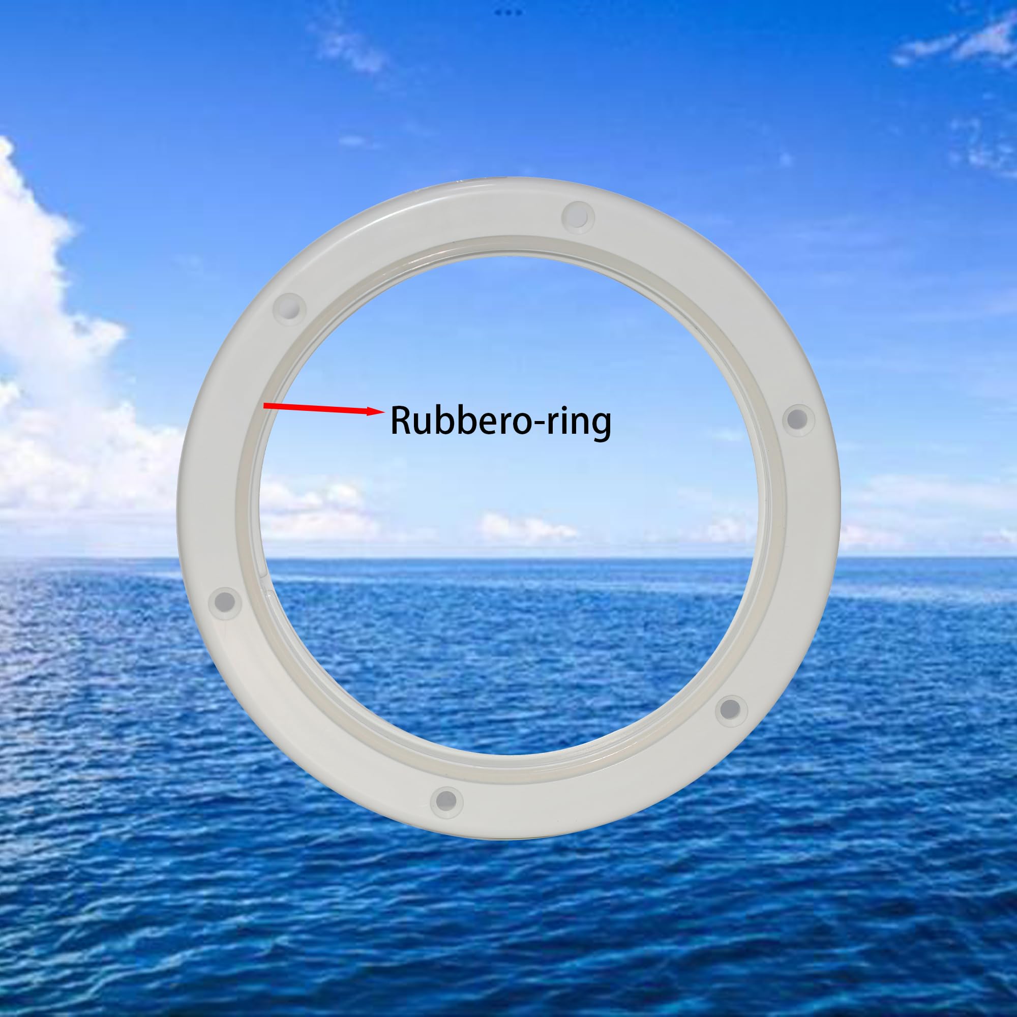 **Marine Boat Round Deck Hatch Cover - Non-Slip Waterproof Inspection Plate Access for Kayak, Yacht, Sailboat - Detachable Watertight Lid with Screws Included - Ideal for Marine Safety & Easy Maintenance**