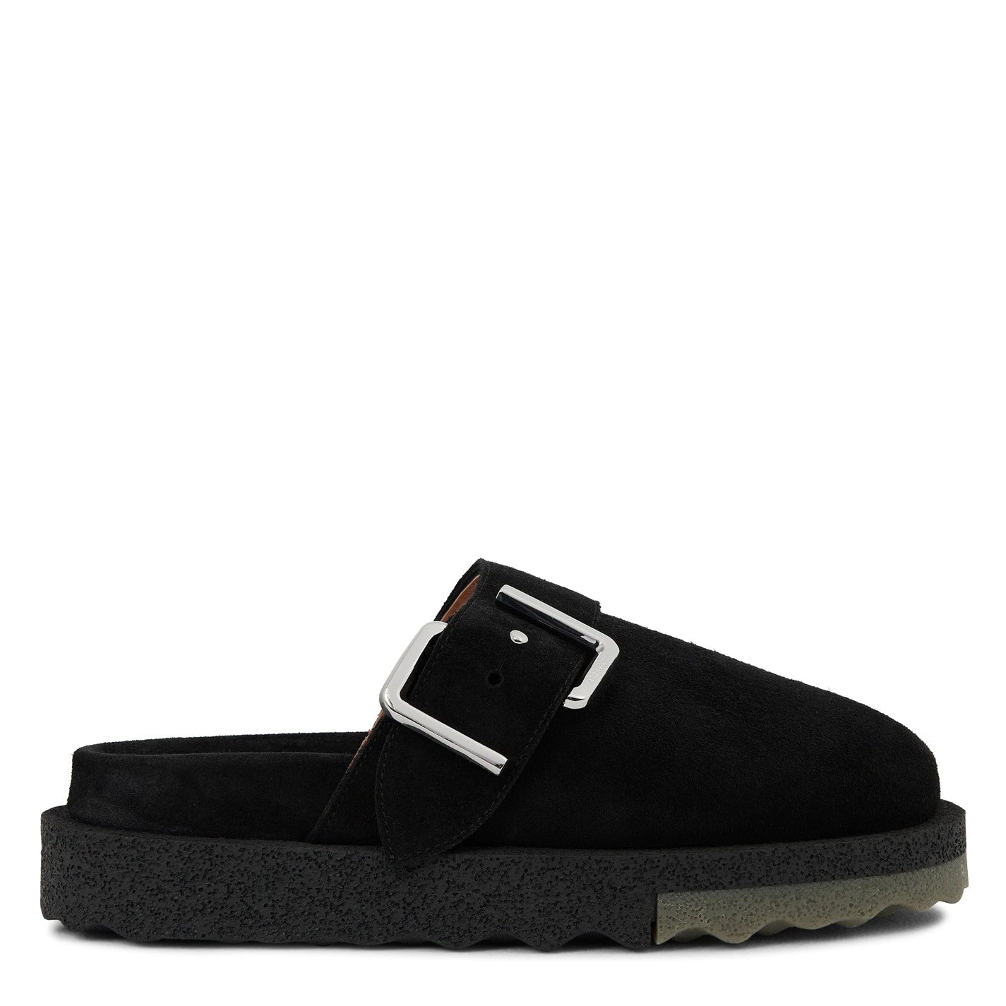 Off White Black Mule Slip Ons - Women's Comfortable Slide Sandals for Summer | Casual Beach Shoes, House Slippers & Outdoor Walking