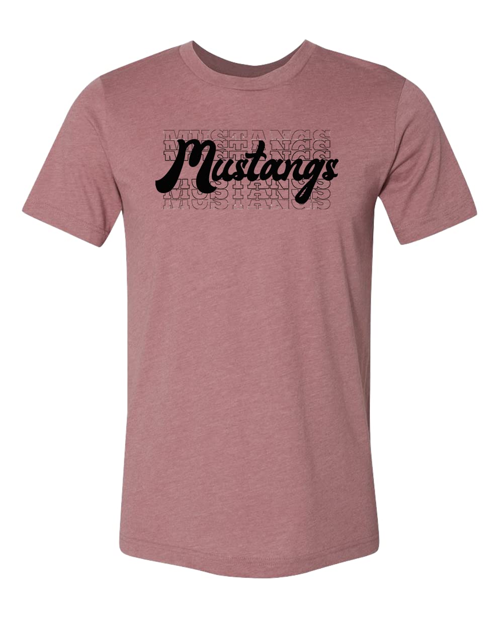 Mustangs Team Mascot Shirt - School Spirit & Fan Apparel for Sports Games, Pep Rallies & College Events