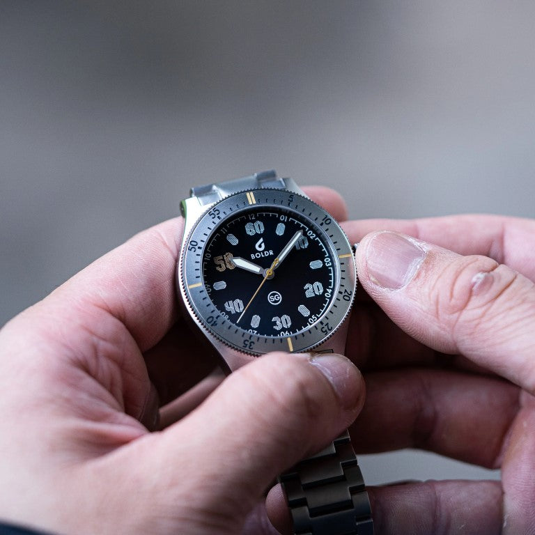 BOLDR Safari Merlion 50th Anniversary Limited Edition Automatic Watch - Luxury Stainless Steel Diver's Timepiece for Men - Perfect for Business, Travel & Special Occasions