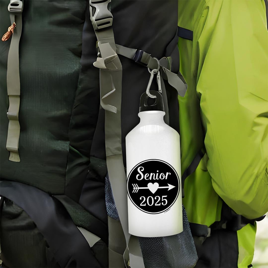 2025 Graduation Gifts - 18oz Aluminum Water Bottle with Sport Top & Carabiner Clip | Class of 2025 Senior Keepsake | Perfect for School, Gym & Outdoor Activities