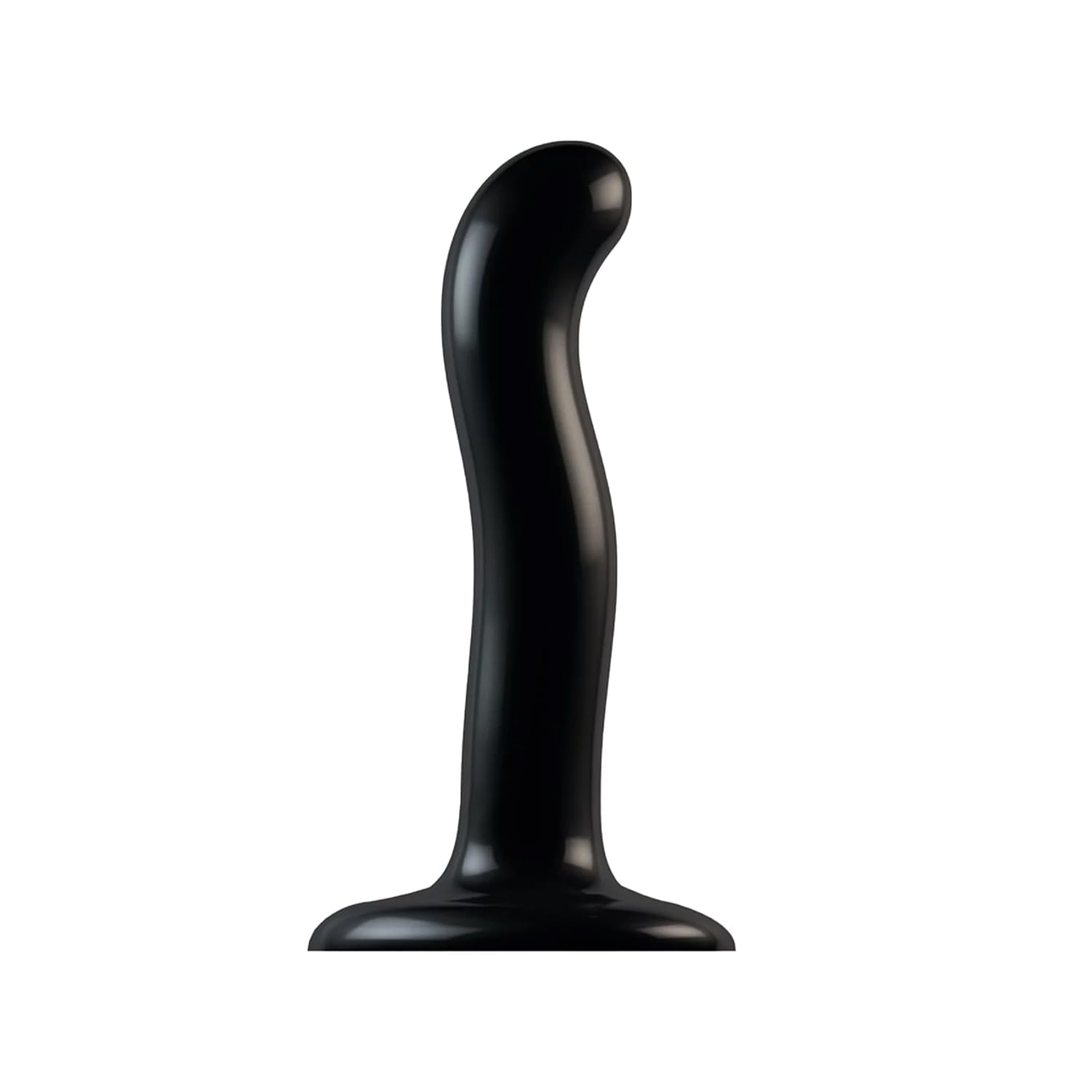 Strap-On-Me P&G SPOT Dildo - Ergonomic G-Spot & P-Spot Stimulator - Soft Silicone Sex Toy for Enhanced Pleasure - Smooth Design for Comfortable Solo & Couple Play - Perfect for Sensual Massage & Intimate Exploration (Black, Small Size)