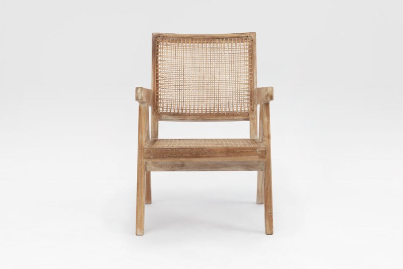 Handmade Designer A-Shaped Pierre Jeanneret 1955 Cane Office Chair - Mid-Century Modern Furniture for Home Office, Living Room & Workspace