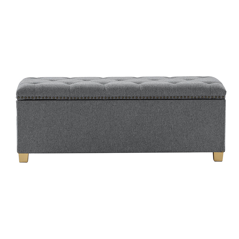Versatile Minimalist Storage Bench with Removable Fabric Cover - Modern Entryway, Bedroom & Living Room Organizer - Perfect for Shoes, Blankets & Home Decor Storage