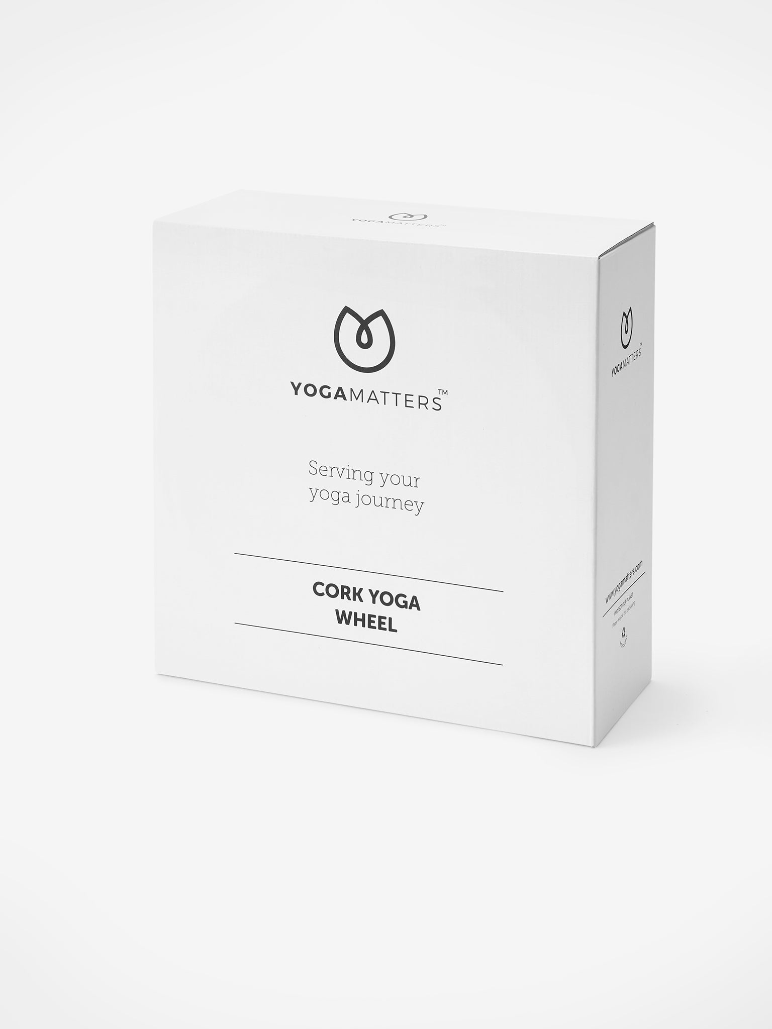 Yogamatters Cork Yoga Wheel for Back Stretching & Flexibility - Premium Eco-Friendly Yoga Prop for Home & Studio Workouts