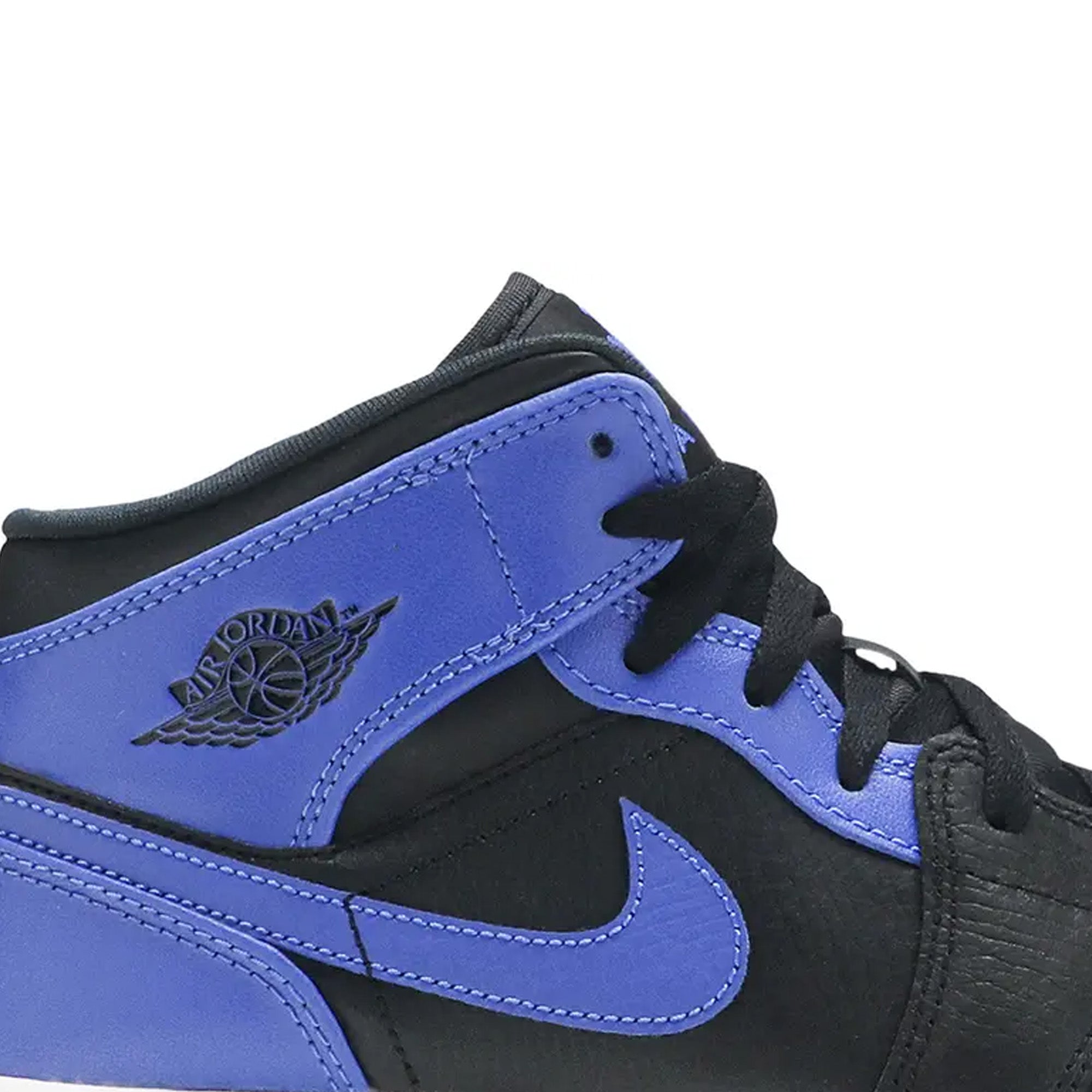 Air Jordan 1 Mid 'Hyper Royal' GS Basketball Shoes - Stylish Sneakers for Women & Girls - Perfect for Sports, Casual Wear & Street Fashion
